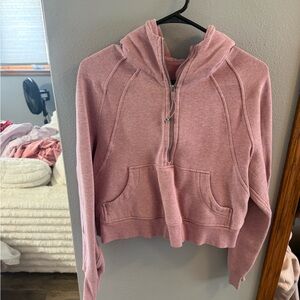 Women's Pink Lululemon Half-Zip Hoodie